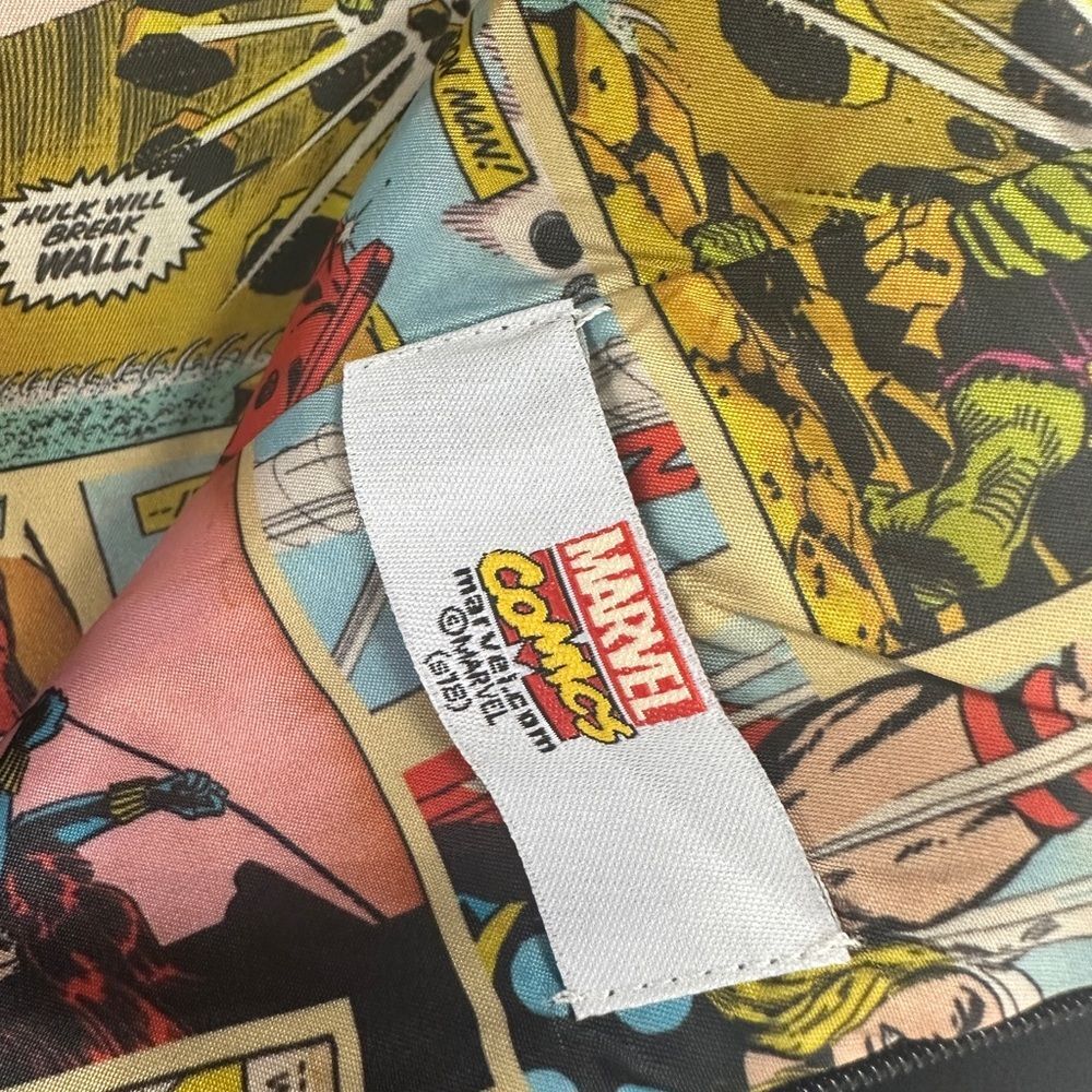 Licensed Marvel lined pencil skirt black size 4 - Picture 2 of 9